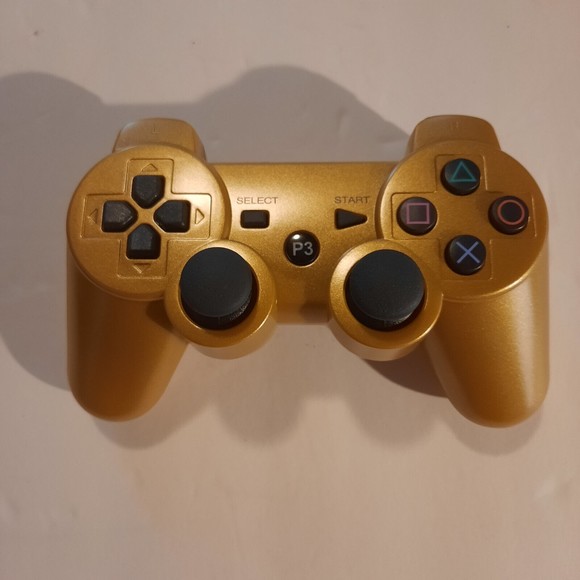 Wireless Controller Double Vibration Gamepad Joysticks for Playstation 3 - Gold - Picture 9 of 9